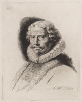 KG 15109
<br/>
Man met pelsmantel en puntbaard naar links
<br/>
<em>Worlidge, Thomas (1700-1766)</em>